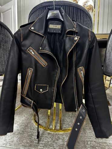 кожаная куртка женская: Dəri kurtka, L