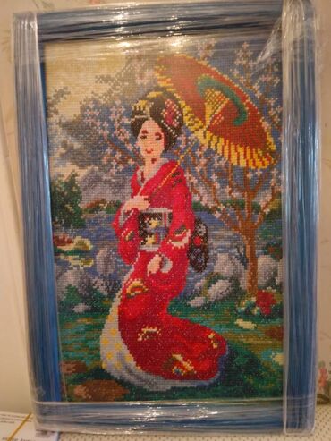 Şəkillər, tablolar: ВЫШИВКА. Вышитые картины в раме. Обращаться по номеру Женщина с — 8