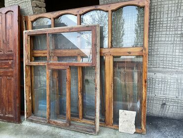 ремонт пластиковых дверей: Деревянное окно, Б/у, Самовывоз