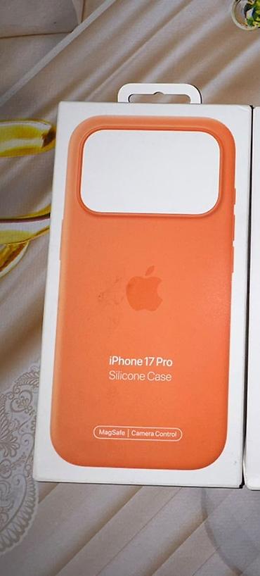 IPhone 17 Pro üçün silikon örtük – narıncı - Rəsmi dizayn: iPhone 17