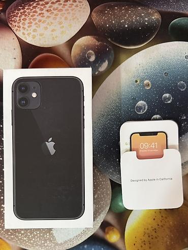 Apple iPhone: IPhone 11, Б/у, 128 ГБ, Черный, Зарядное устройство, Защитное стекло, Чехол, 83 % — 8
