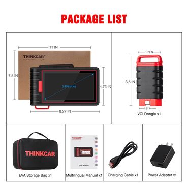 Alati za automobile: NOVO - Thinkcar ThinkScan Max 2 EU WiFi Bluetooth OBD2 Thinkcar — 20