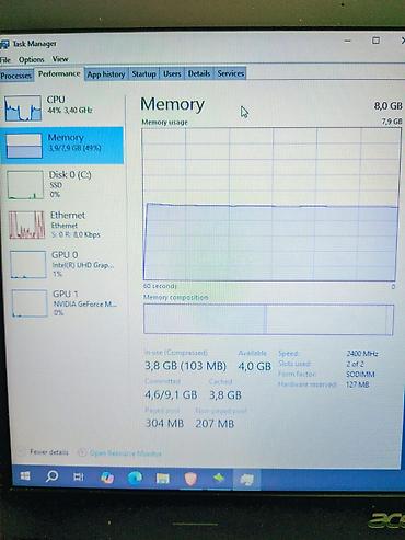acer notro 5: İşlənmiş Acer Aspire, 15.6 ", Intel Core i3, 128 GB — 5