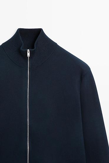 Свитера: Мужской свитер, S, Massimo Dutti, Новый, цвет - Синий, Самовывоз — 1