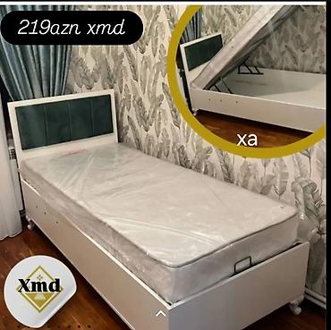 matras tək: Tək nəfərlik qaldırılan bazalı çarpayı və döşək dəsti. - Ölçü — 1