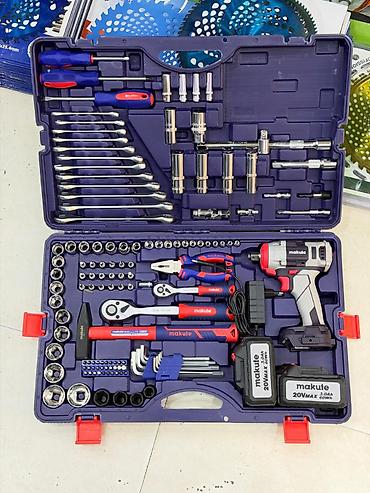 Makute 20V Max akkumulyatorlu vurucu açarlı tam alət dəsti - Güc lalafo.az -da Makute 20V Max akkumulyatorlu vurucu açarlı tam alət dəsti - Güc