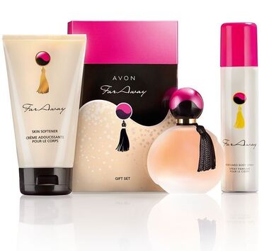 парфюмерия для женщин: Avon Far Away подарочный набор Духи/крем для тела и дезодорант Цена