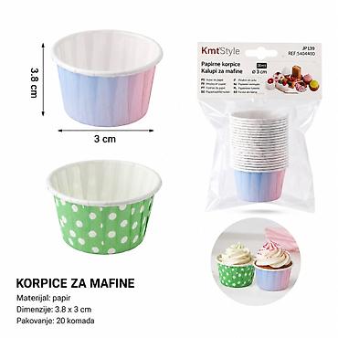 KMT Korpice za mafine 5404400 Praktične papirne korpice za pripremu