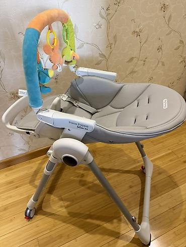 Столы для кормления: Peg Perego Prima pappa Follow Me uşaq yemək stulu və uzanma kreslosu — 5