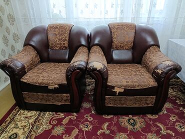 кресло диван икеа: Комплект мягкой мебели, Б/у, Самовывоз