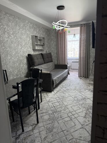 1 комнатная квартира без ремонта: 2 бөлмө, 40 кв. м, Элитка, 9 кабат, Евроремонт