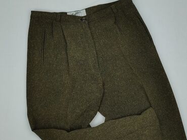 spodnie woskowane beż: Material trousers for women, size 2XL (EU 44)