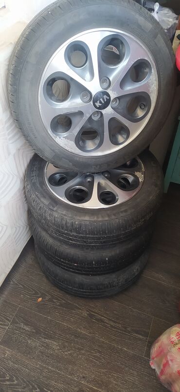 Диски: Литые Диски R 14 Kia, Комплект, отверстий - 4, Б/у