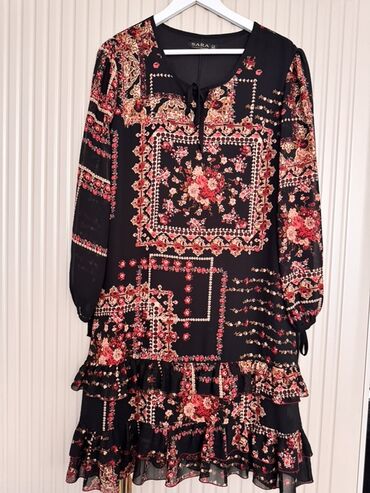 Чехлы: Повседневное платье, Миди, Zara, L (EU 40), XL (EU 42), 2XL (EU 44)