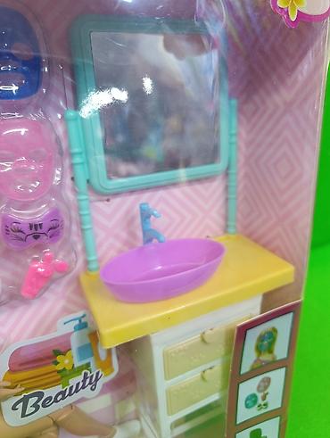 игрушки для ванны: Кукла игрушка в ванной👧 Комплектация товара: кукла, столик, зеркало — 5