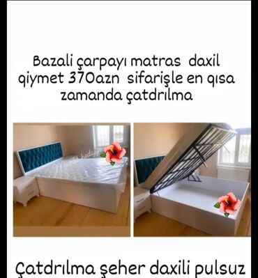 kravat bazalı: Yeni, İkinəfərlik çarpayı, Bazalı, Matras ilə, Siyirməsiz, Azərbaycan