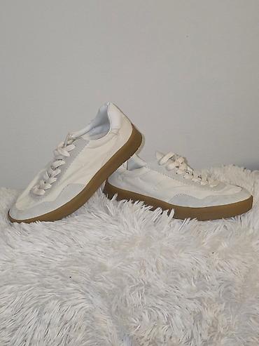 hm cipele: ZARA bele casual patike sa gumenim đonom (35 broj, nije 36) - — 1