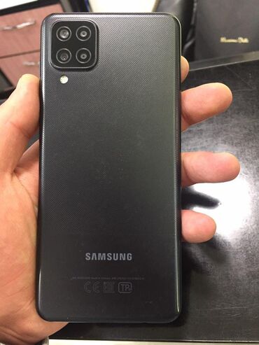 samsung x610: Samsung Galaxy A12, 32 GB, rəng - Qara, Zəmanət, Sensor, İki sim kartlı