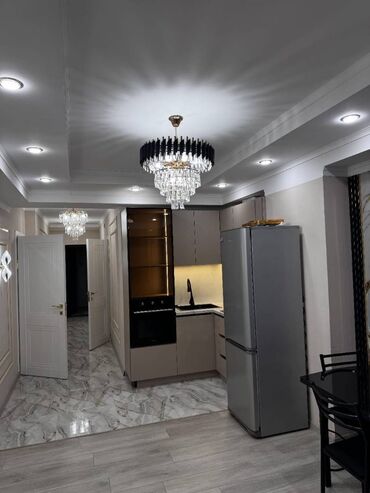 квартира рынок аламедин: 2 комнаты, 58 м², Элитка, 10 этаж, Евроремонт