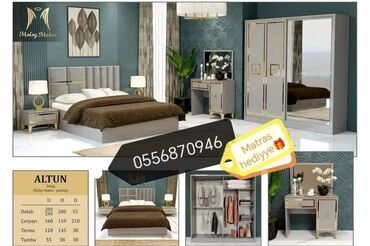 Yataq otağı dəstləri: İkinəfərlik çarpayı, Azərbaycan, Yeni — 3