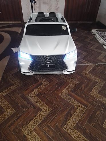uşaq oyunları: Uşaq elektrik maşını – Lexus LX570 stili, ağ rəng - Geniş salon, 2 — 1