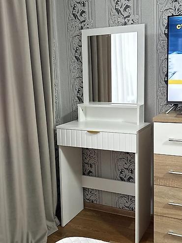 standing mirror: Туалетный столик, Новый, С зеркалом, цвет - Белый, ЛДСП — 5