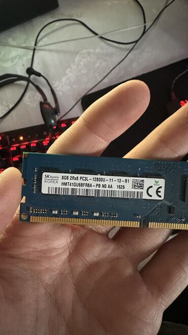 Оперативная память (RAM): Оперативная память, Б/у, Hynix, 8 ГБ, DDR3, Для ПК