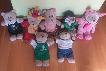 Igračke: STARBUCKS bearista bear, plisani meda, Thailand, cena za komad. Svi su — 4