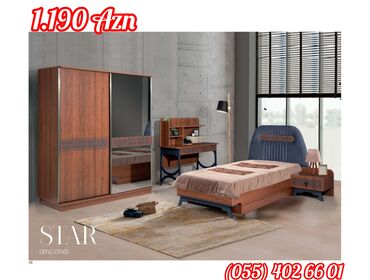 Uşaq və gənc otağı üçün dəstlər: Oğlan və qız üçün, Yeni, Təknəfərlik çarpayı, Dolab, Tumba -da lalafo.az — 47 Uşaq və gənc otağı üçün dəstlər: Oğlan və qız üçün, Yeni, Təknəfərlik çarpayı, Dolab, Tumba — 47