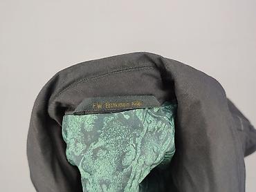 cropp katana męska: Męska kurtka pilotka/bomber w kolorze grafitowym z zieloną, pikowaną — 4