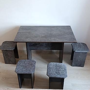study table: Кухонный стол и стул, Новый, Платная доставка — 2