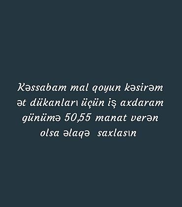 Kəsimçilər: Kəsimçi, 30 yaş, 5 ildən artıq təcrübə, Natamam iş günü — 1