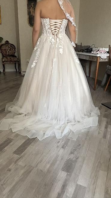 toy geyim: Teze Zərif gəlinlik dəsti - Siluet: A-line/prinsessa kəsim, yüngül və — 3