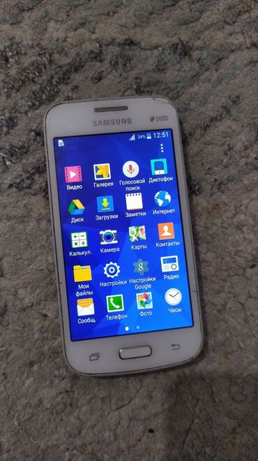 самсунг a10s: Samsung Galaxy Star 2, Колдонулган, 4 GB, түсү - Ак, 2 SIM