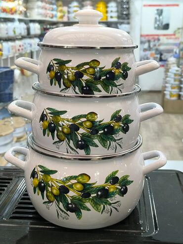 Tava-qazan dəstləri: Qazan, rəng - Ağ — 19