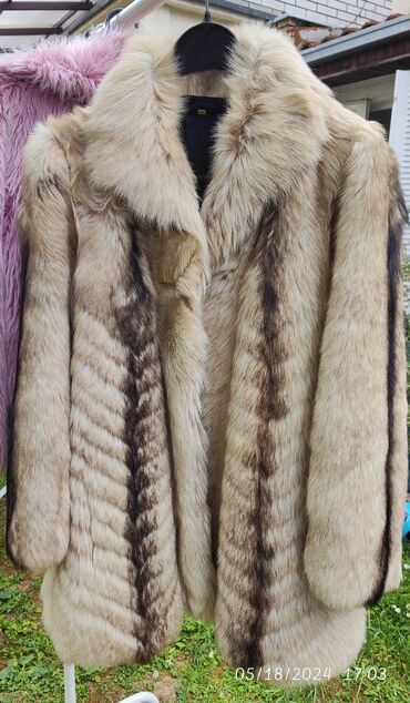 mona zenske jakne zimske: M (EU 38), Sa postavom, Polarna lisica, bоја - Bež