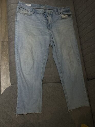 qaqa şalvarı: ZARA kişi cins şalvarı EUR44 - Model: Light Wash (açıq mavi)