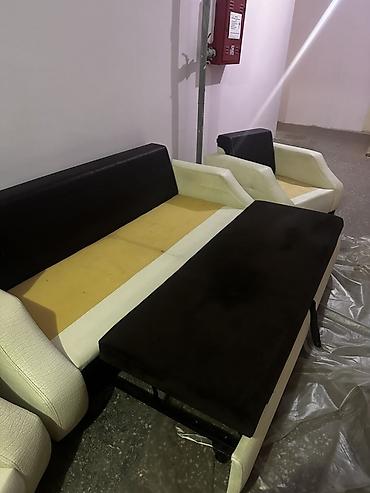 ucuz perde: İşlənmiş, Divan, 2 kreslo, Divan, Bazasız, Açılan — 5