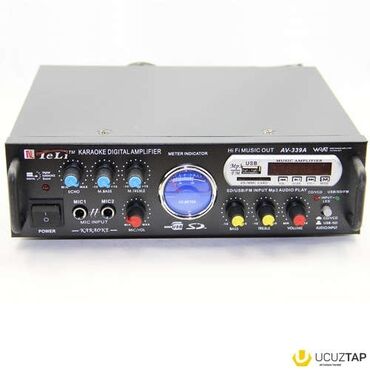 Səs gücləndiriciləri: Sesguclendirici usilitel amplifier karaoke mikrafon echo FM radio USB — 14