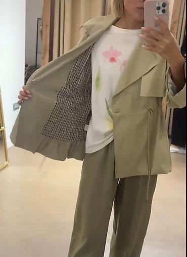 trenç: Жакет тренч Zara новый размер подойдёт на S/M Qadın üçün yüngül — 3