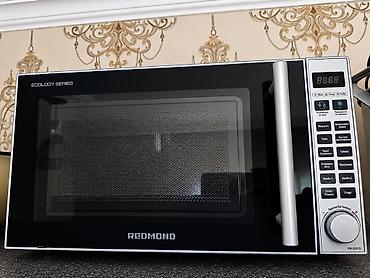 Mikrodalğalı soba Redmond, Ayrıca dayanan, Qril ilə, rəng - Qara, İşlənmiş