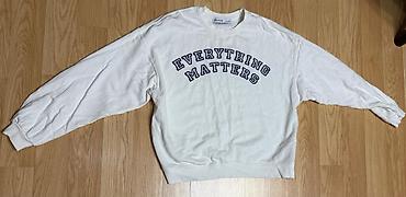 pull and bear: Svitşot, Bershka, M, rəng - Ağ — 2