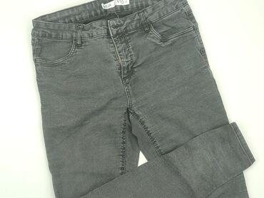 czarne spodnie jeans damskie: 2XL, stan - Dobry