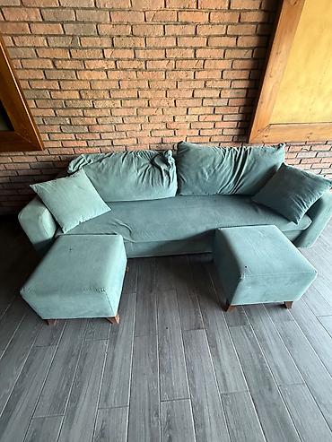 Divanlar: Divan, İşlənmiş, Açılmayan, Bazasız, Vеlur parça, Çatdırılma yoxdur — 4