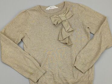 beżowa bluzka koronkowa: Sweater, H&M, 8 years, 122-128 cm, condition - Very good