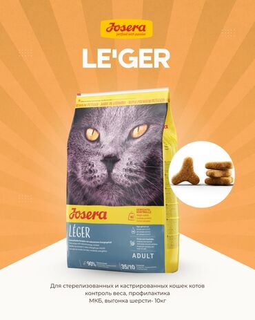 разные породы кошек: Сухой корм для взрослых кошек Josera Léger, 10 кг. - Линейка: Super