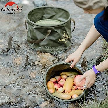 buck: 🟠 Ведро складное Naturehike Round bucket 10L, 20L 🟠 ⠀ Ведро складное - — 9