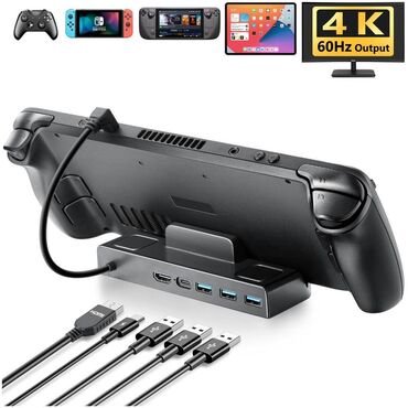 new nintendo 3ds games: PGTECH - Steam Deck Multi-Functional Adapter TV Dock Charging Stand