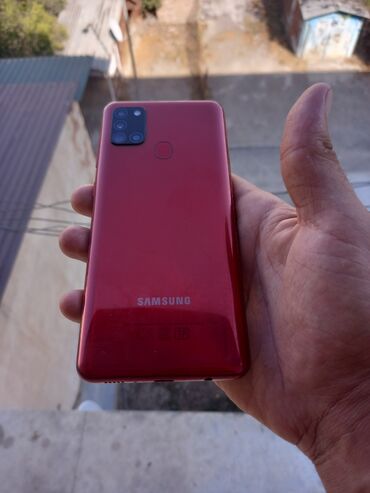 a21s ekran: Samsung Galaxy A21S, 32 GB, rəng - Qırmızı, Barmaq izi, İki sim kartlı
