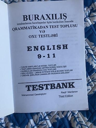 kimya 2025 toplu: Məhsul: “Buraxılış – Qrammatikadan Test Toplusu və Oxu Testləri — 2